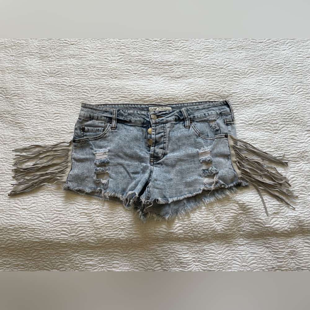 Vintage Havana Tassel Jean Shorts 27